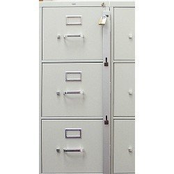 Locking Bar for Use with 3 Drawer Filing Cabinet (cabinet not included)
