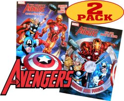 Marvel Mighty Avengers® Coloring and Activity Book Set (2 Books ~ 96 pgs each)