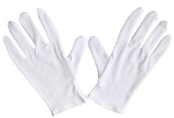 Meta-U Wholesale White Soft 100% Cotton Work/Lining Glove (5 pairs)
