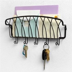 Mounted Mail Organizer and Key Holder