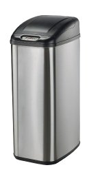 Nine Stars DZT-50-6 Infrared Touchless Stainless Steel Trash Can, 13.2-Gallon