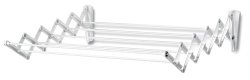 Polder Wall-Mount 24-Inch Accordion Clothes Dryer, White