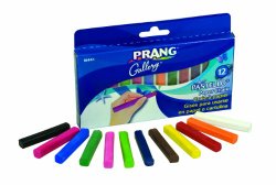 Prang Pastello Colored Art Chalk for Paper, 12 Assorted Colors per Box (10441)