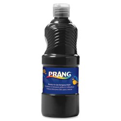Prang Ready-to-Use Liquid Tempera Paint, 16-Ounce Bottle, Black (21608)