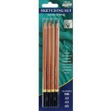 Pro Art Sketching Pencils 4/Pkg-HB, 2B, 4B, 6B
