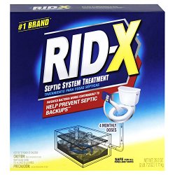 RID-X Septic Tank System Treatment, 4 Month Supply Powder, 39.2 Ounce