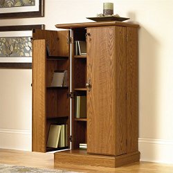Sauder Orchard Hills Multimedia Storage Cabinet, Carolina Oak Finish