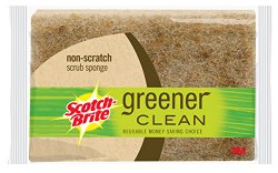 Scotch-Brite Scrub Sponge, Greener Clean Non-Scratch, 3-Count (Pack of 8)