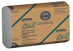 Scott Multifold Paper Towels (01840) with Fast-Drying Absorbency Pockets, White, 16 pack of 250 towels (4,000 per case)