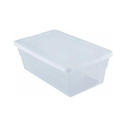 Sterilite Storage Box 13.5 X 8.3 X 4.8, 6 Qt. Clear – Pack of 2