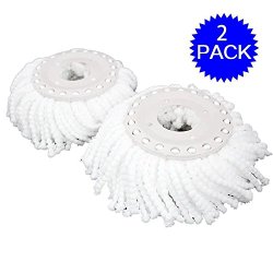 Super buy Lot Of 2 Replacement Mop Micro Head Refill Hurricane For 360° Spin Magic Mop New