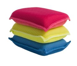 Ultra Micro Fiber Miracle Sponge 3 Pack Blue – Red -Yellow