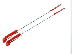 Utility Brush, Long Stem Handle, Curved Tip, Bristles, 16.5″, ( 2 pack )