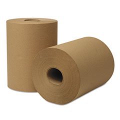 Wausau Paper 46000 EcoSoft Universal Roll Towels, 8″ Width x 425′ Length roll, Natural (Pack of 12)