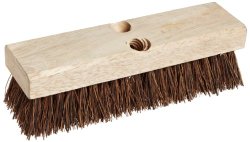 Weiler 44026 Palmyra Fill Deck Scrub Brush with Wood Block, 10″ Overall Length