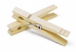 Whitmor 6026-868 Natural Wood Clothespins, 100 pins