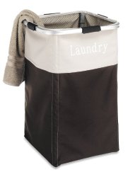 Whitmor 6205-2465-ESPR Easy Care Laundry Hamper, Espresso