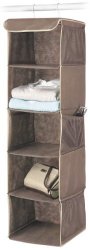 Whitmor 6351-1234-JAVA Fashion Color Organizer Collection Hanging Accessory Shelves, Java