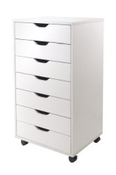 Winsome Halifax Cabinet for Closet/Office, 7 Drawers, White