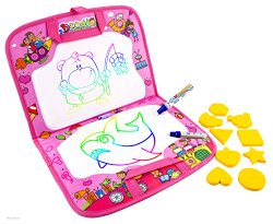 WolVol PINK Traveling Water Doodle Mat (Includes 2 Pens)