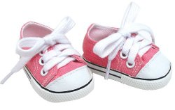 18 Inch Pink Doll Shoes Made by Sophia’s fit for American Girl Dolls, Pink Doll Sneakers