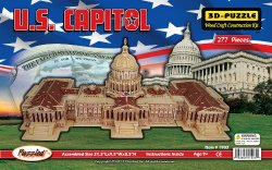 3D Natural Wood Puzzle – U.S. Capitol Building