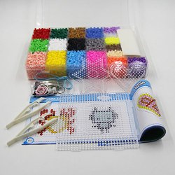 9,990pcs Artkal perler beads Soft box set 19 colors+3 pegboard iron paper pattern book R-5MM fuse beads CRN36
