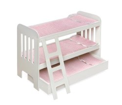 Badger Basket Trundle Doll Bunk Beds with Ladder (fits American Girl dolls)