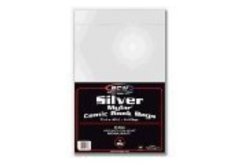 BCW Silver Comic Mylar Bags 2 Mil – Comics, Comic Books Storage Collecting Supplies, 7 1/4 X 10 1/2 50 Pack