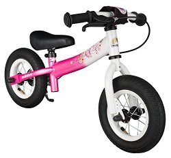 bikestar 10 inch (25.4cm) Kids Balance Bike / Kids Running Bike – Sport – Pink & White