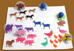 Center Enterprise CE6739 READY2LEARN Giant Farm Animals Stamps (Pack of 10)