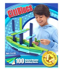CitiBlocs 100-Piece Cool-Colored Building Blocks