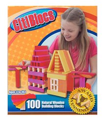 CitiBlocs 100-Piece Hot-Colored Building Blocks