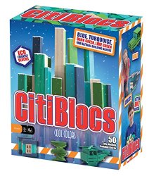 CitiBlocs 50-Piece Cool-Colored Building Blocks