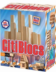 CitiBlocs 50-Piece Natural-Colored Building Blocks