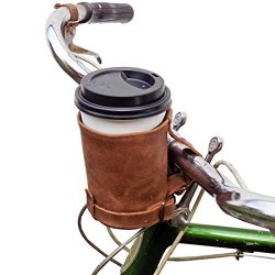 Cruzy Kuzy Leather Bike Cup Holder Handmade by Hide & Drink