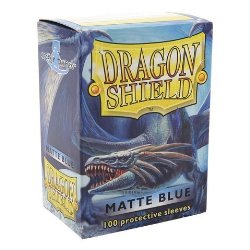 Dragon Shield Matte Blue 100 Deck Protective Sleeves in Box, Standard Size for Magic he Gathering (66x91mm)