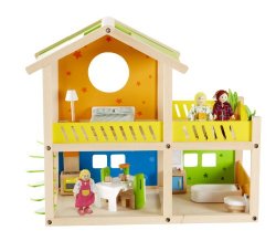 Hape – Happy Villa Doll House – Furnished Playset