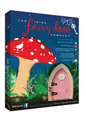 Irish Fairy Door Company Pink Arched Door. Handcrafted and decorated in Ireland. Unlock a World of Imagination.