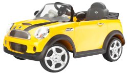 Kid Trax Mini Cooper 6V Ride-On Car, Yellow