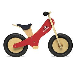 Kinderfeets Red Chalkboard Wooden Balance Bike