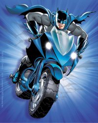 Licenses Products DC Comics Batman Bat Bike Sticker