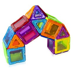 MAGFORMERS Solids Clear Rainbow 40 Piece Set Playset