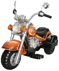 Merske Harley Style Chopper Style Motorcycle, Orange