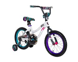 Monster High Girls 16″ Bike, Small, White/Blue/Purple