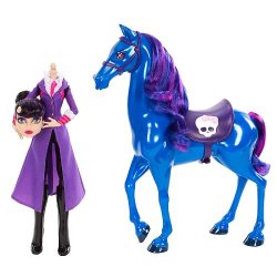 Monster High – Headless Headmistress Bloodgood Doll and Nightmare Horse Set