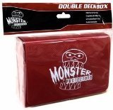 Monster Protectors Trading Card Double Deck Box with Magnetic Closure – Red (Fits Yugioh, Pokemon, Magic the Gathering Cards)