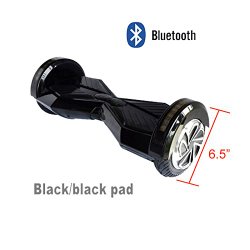 MORTCH New 8″ Bluetooth Smart Self Balancing Balance 2 wheel Electric Scooter Two-wheels Self-balancing Car Drift Drifting Board Skateboard w/ LED (Black)
