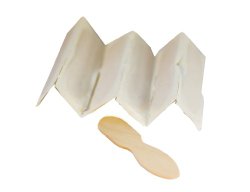 Perfect Stix Wooden Craft Stick/Plain Taster Ice Cream Paddle Spoon, Paper Wrapped, 3″ Length (Pack of 1,000)