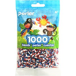 Perler Beads Patriotic Striped Beads (1000 Count)